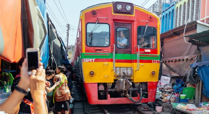 spoormarkt bangkok excursie
