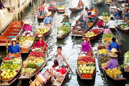 dagtour drijvende markt-damnoen sadoeak bangkok